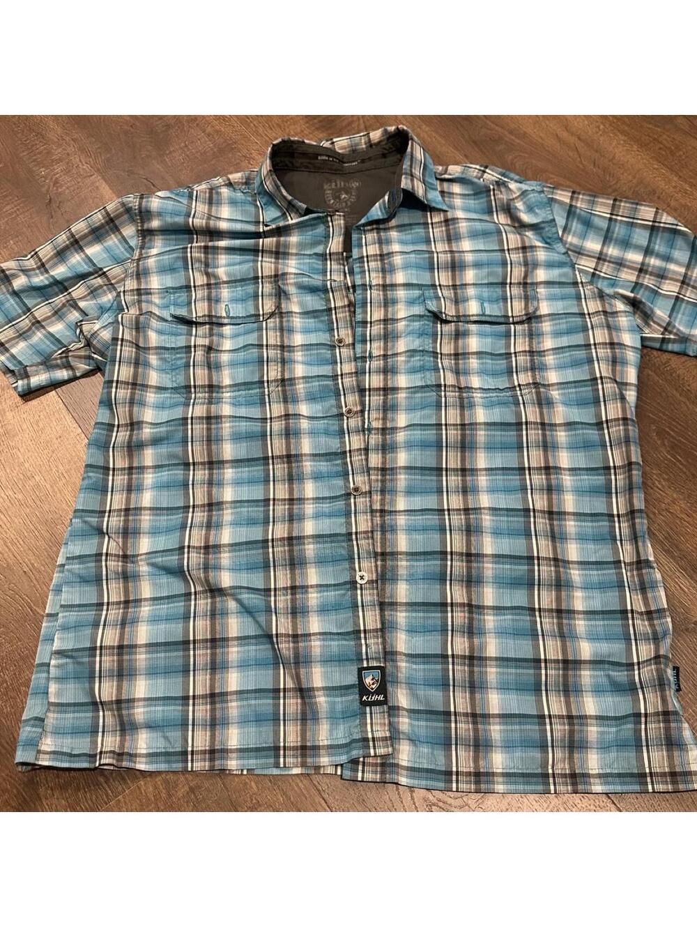 KÜHL Men's Blue and Multi Shirt